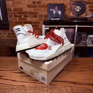 Adidas NMD Hu x Pharrell x Human Made Sneakers White Red